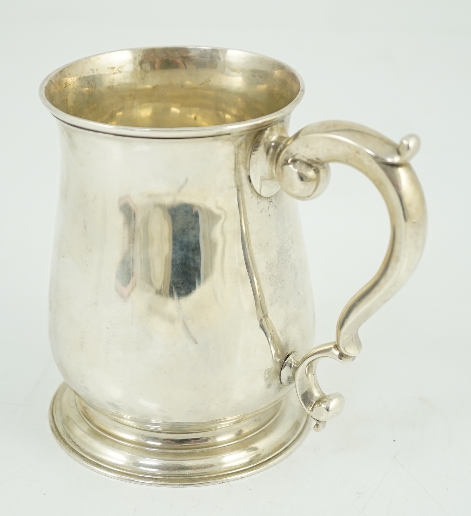 A George II silver baluster mug, by Edward Aldridge I